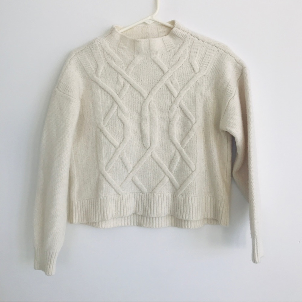 Everlane 100% Wool Crop Sweater